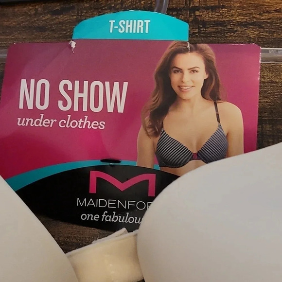 38D Maidenform 7959 One Fabulous Fit Demi Underwire Bra‎ Ivory New with Tags - Picture 7 of 11